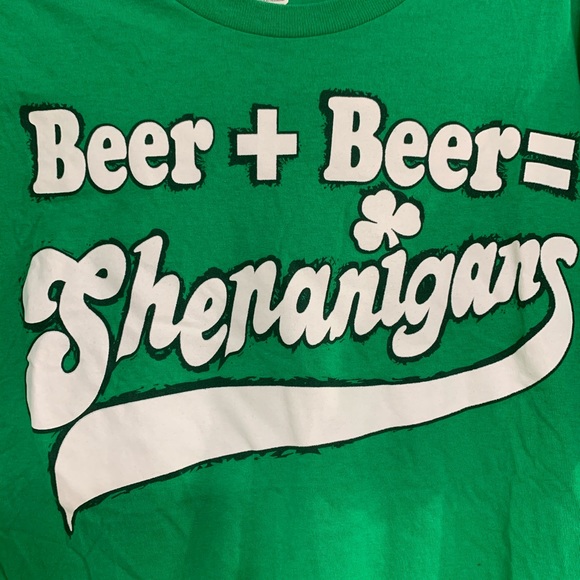 Beer + Beer = Shenanigans T-Shirt Large - Picture 3 of 6